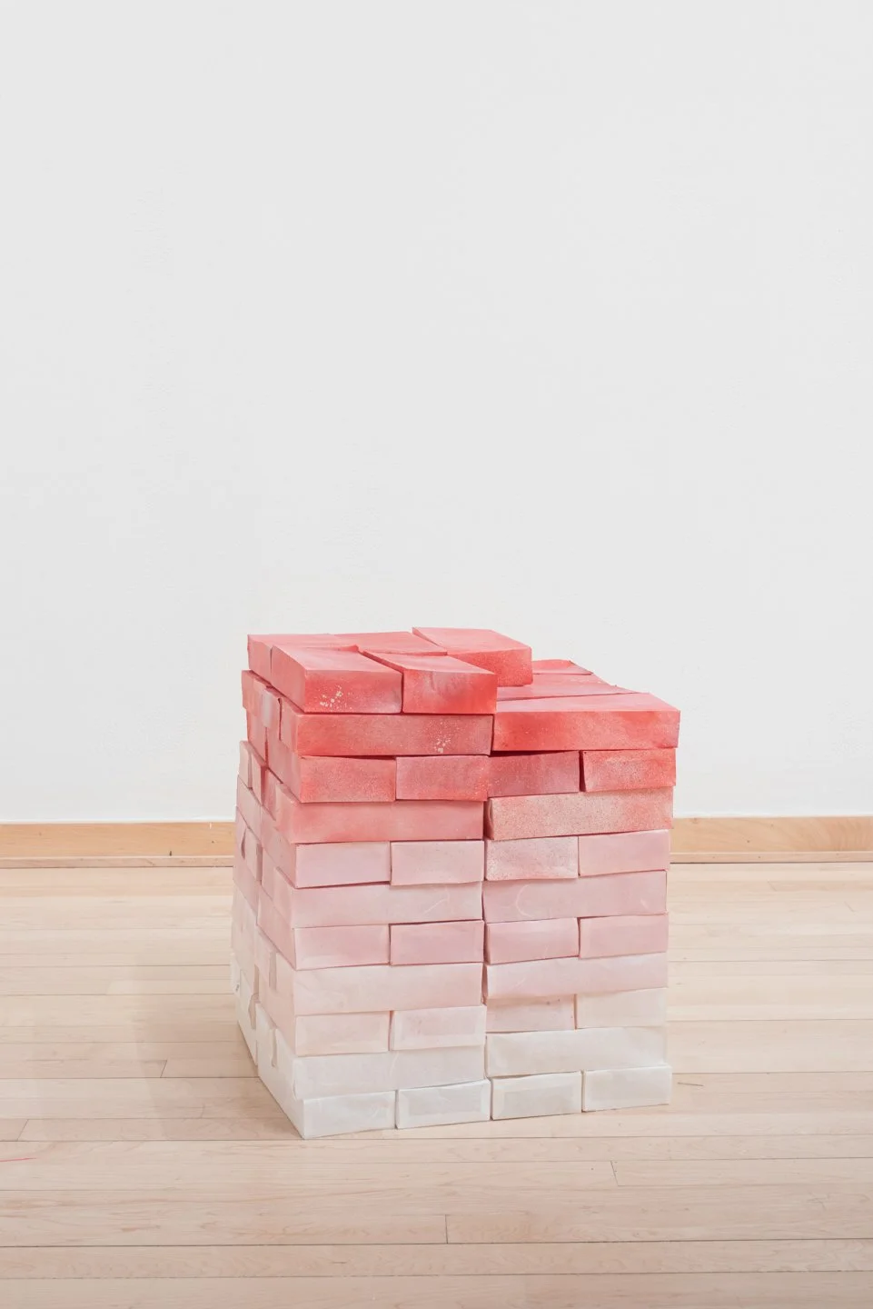   blush   paper, spray paint  16.5” x 14” x 14”  2024  photo credit:  Neighboring States  