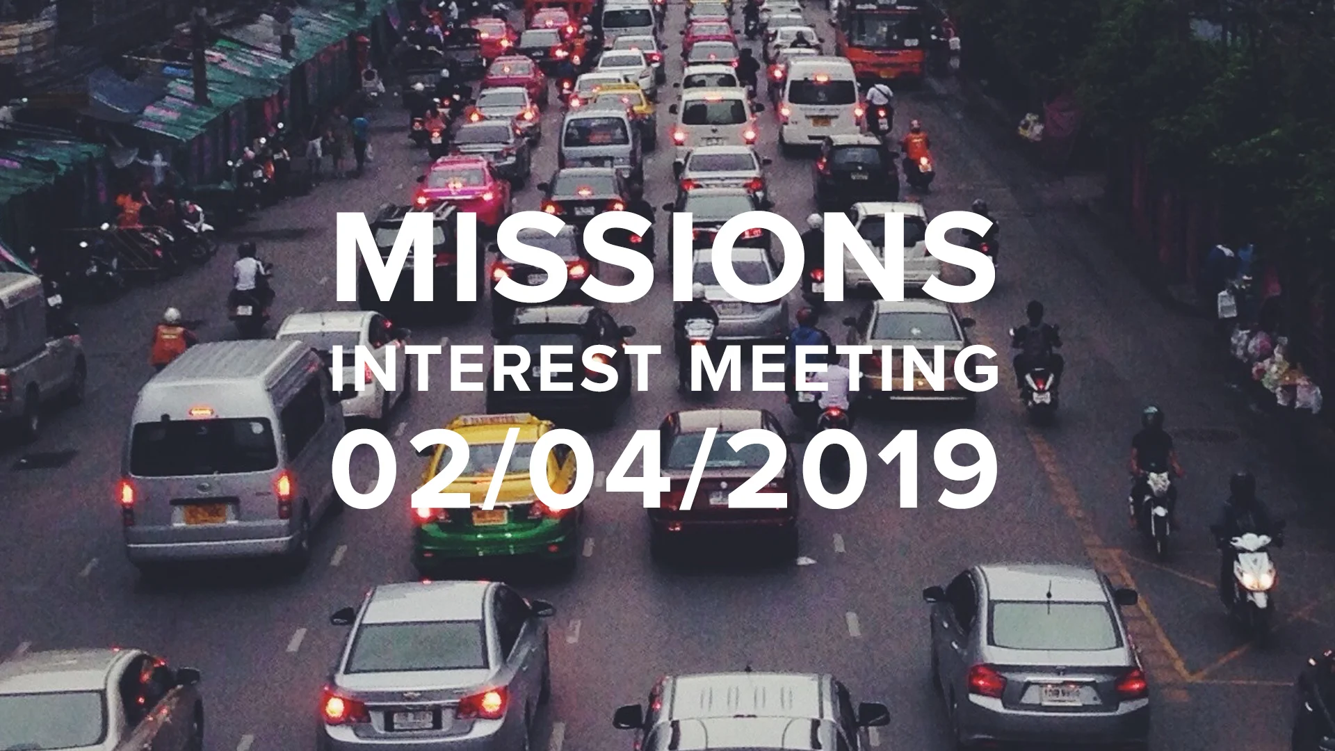 Missions Interest Meeting