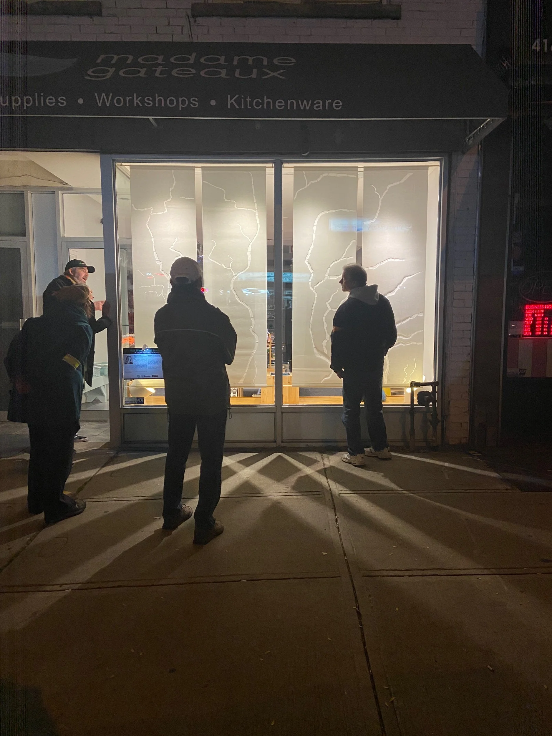   How They Run Deep  is a paper cut installation that attempts to make the invisible visible by highlighting our city’s forgotten water ways.  