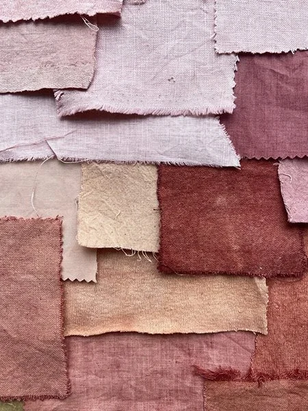 Dyed fabric in madder