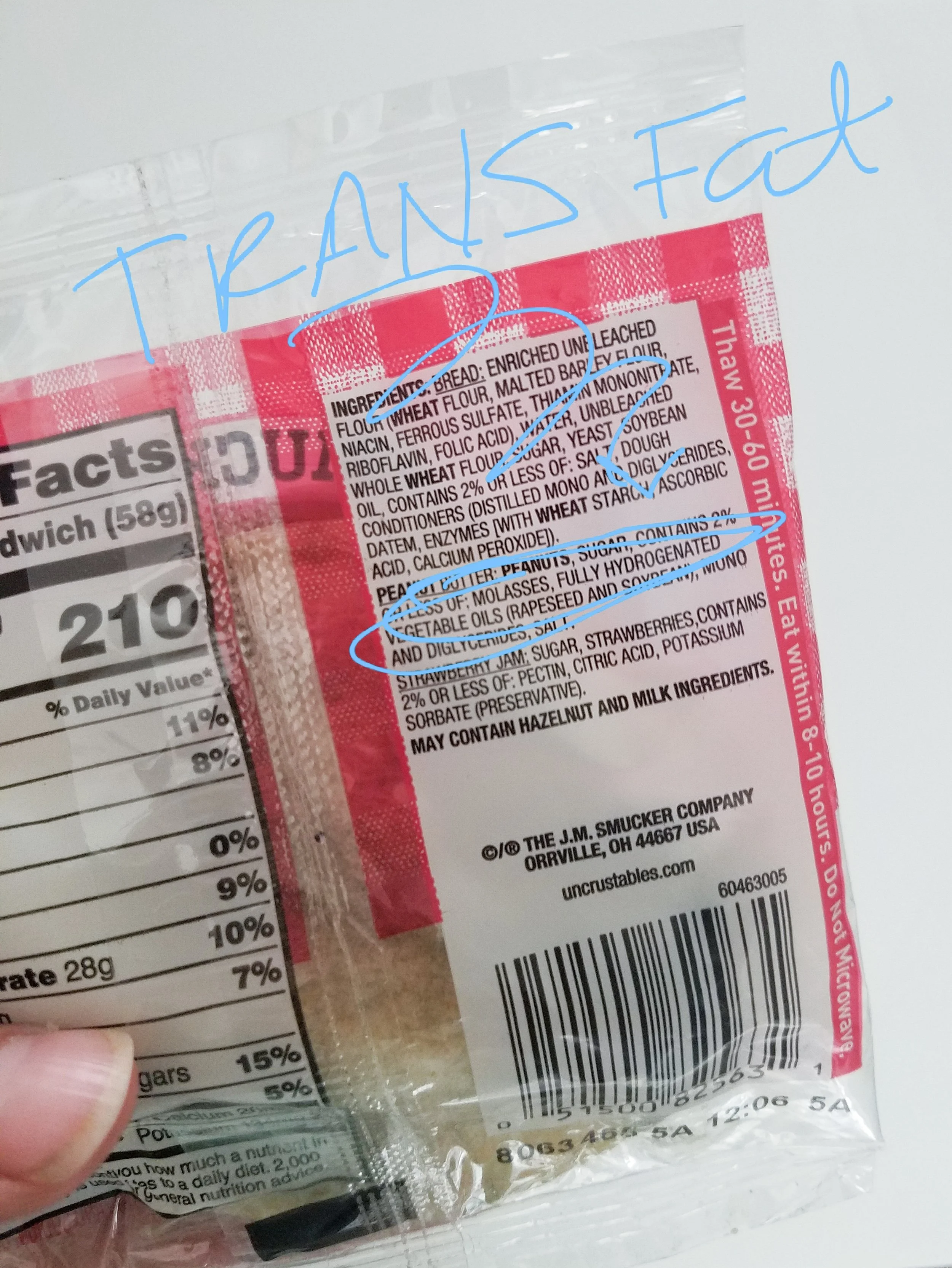 However, when we look at the ingredients you will notice that there is clearly Fully Hydrogenated Oil in this food product. What, the what?! Food Industry labeling may full of loopholes, however, a trans fat is as a trans fat does, friends.