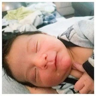 4 Days Postpartum, this little guy had his first “milk drunk”. In the event that your milk transitions later than expected rest assured baby probably isn’t starving. Colostrum AKA liquid gold is nutrient dense, and full of protective antibodies.