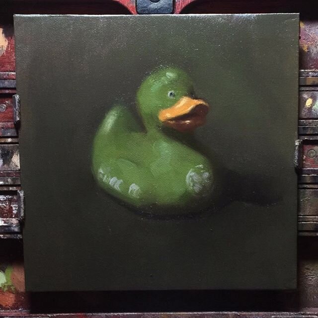 Little sketch of my @celticfc duck before bed 🦆🍀
.
.
Oil on canvas board 
8&rdquo; x 8&rdquo;
.
.
#drawing #fineart #portrait #figurativeart #pleinair #allaprima #realism #art #illustration #charcoal #scottishart #dailypainting #oilpainting #painti