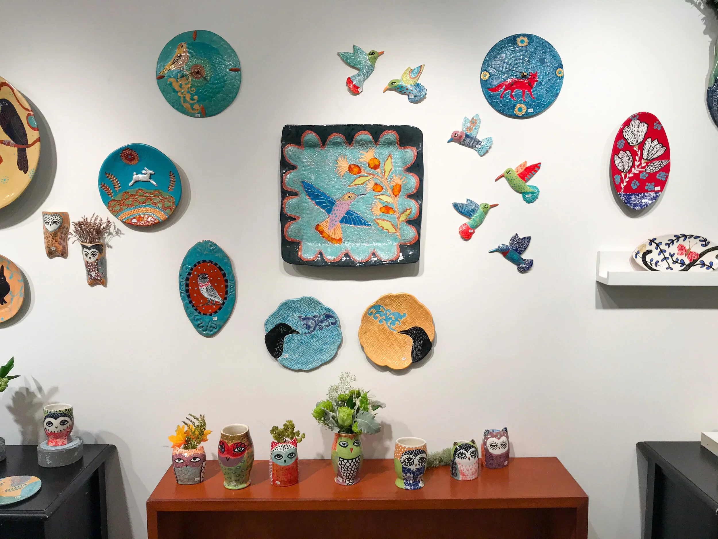 A peek at my display wall! email or text me (919)-three six zero-22 zero 5 for an appointment!