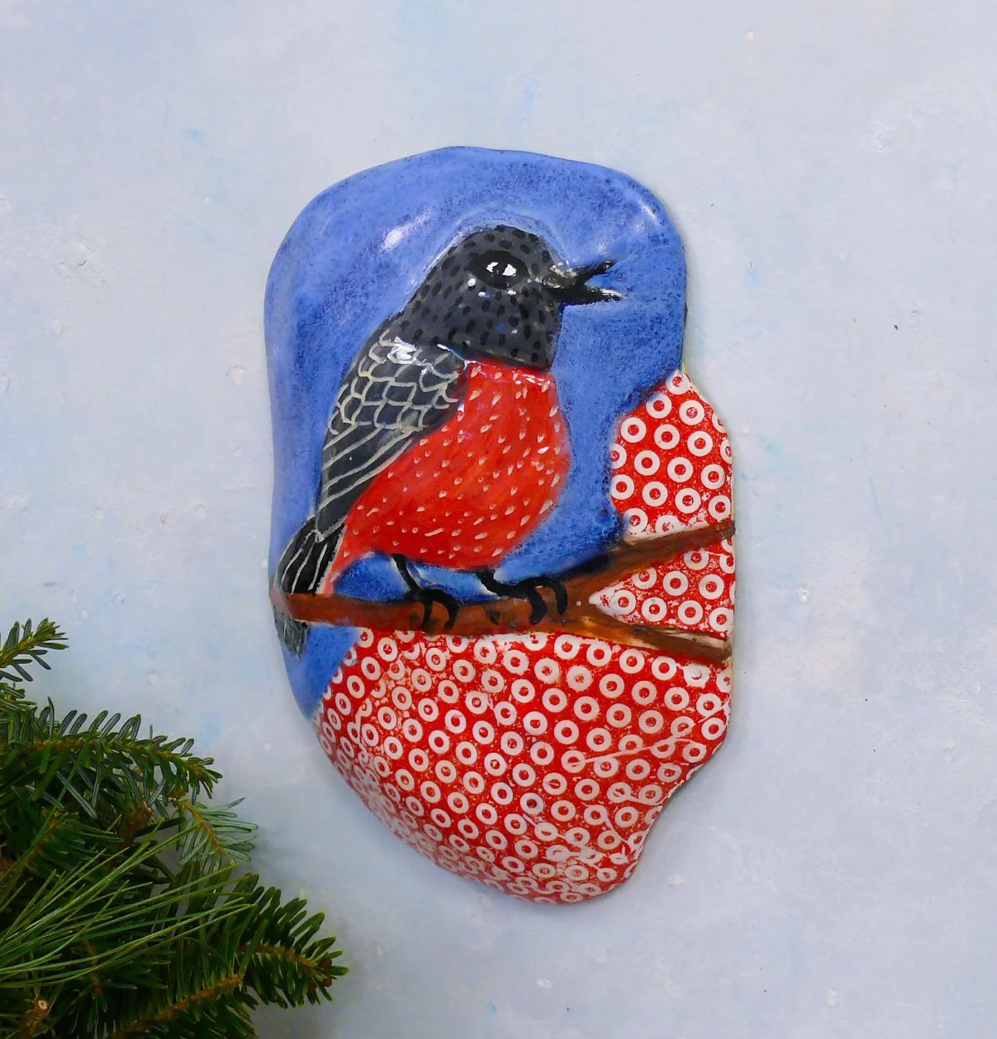 3 more bird pieces from the 100 day challenge. My version of Pine Grosbeak , Baltimore Oriole and  Flame Robin. In my etsy shop!