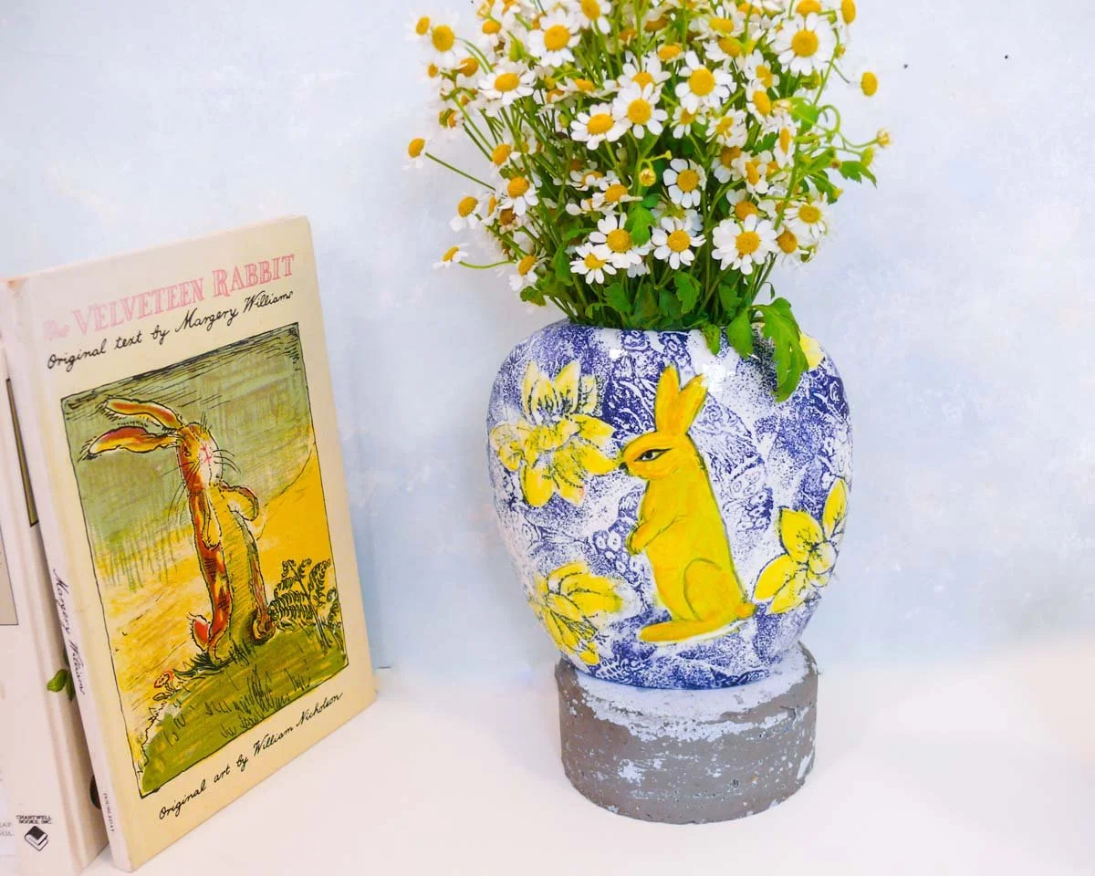 ceramic vase, handmade ceramic art vase by Cathy Kiffney