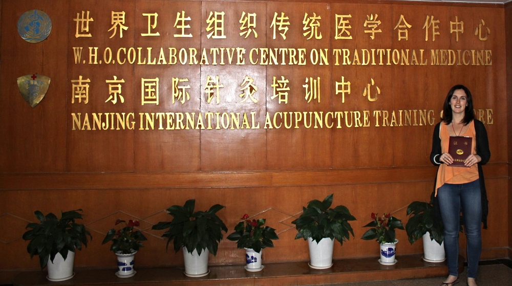 Me at the Nanjing International Acupuncture Training Centre