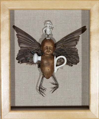 Best of Show Winner - Elizabeth Yaroz-Ash, "Spiritus Sanctus #13," Mixed Media, Midwestern State University
