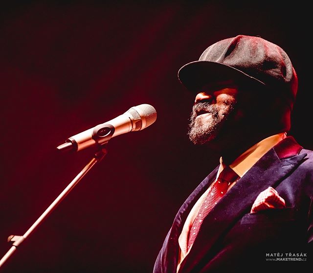 Grammy winning jazz singer Gregory Porter during Prague concert at @forumkarlin .
.
.
#concert #koncert #show #livemusic #concertphotography #gigphotography #liveshows #liveconcertpictures #musiclife #musicphotography #concertphotography #music #jazz