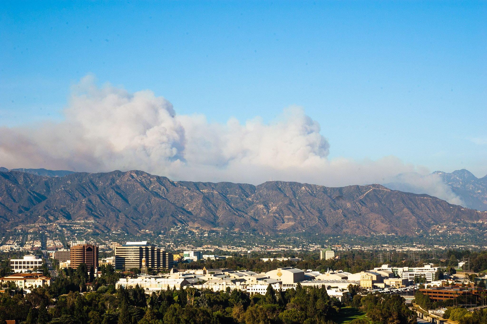 Wildfires Near Warner Bros. Studios