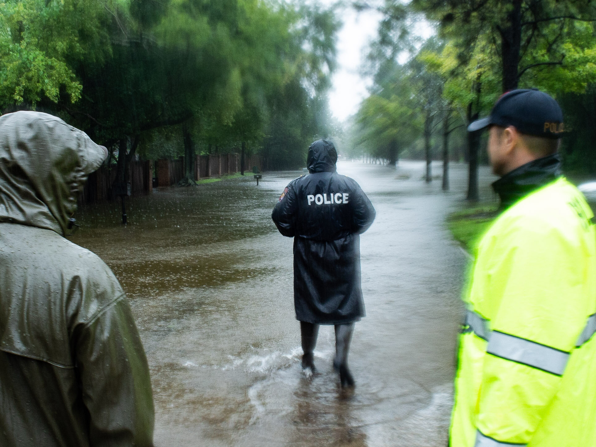 Police Assess Flooding