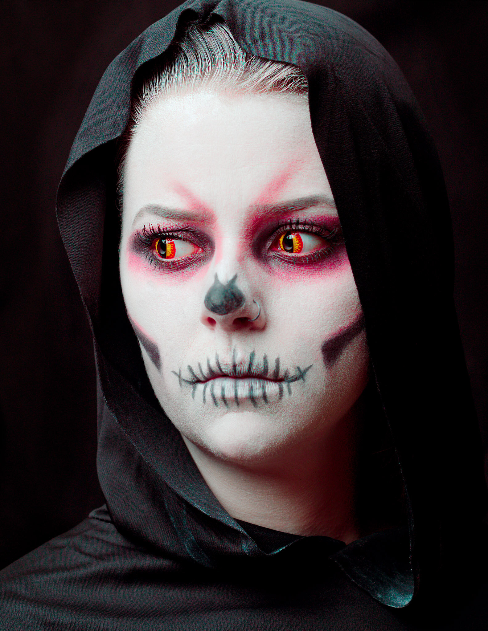 Portrait Of Shelby In Halloween Makeup