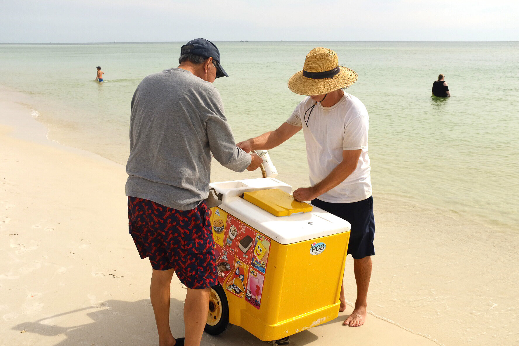 Ice Cream Vendor At Beach