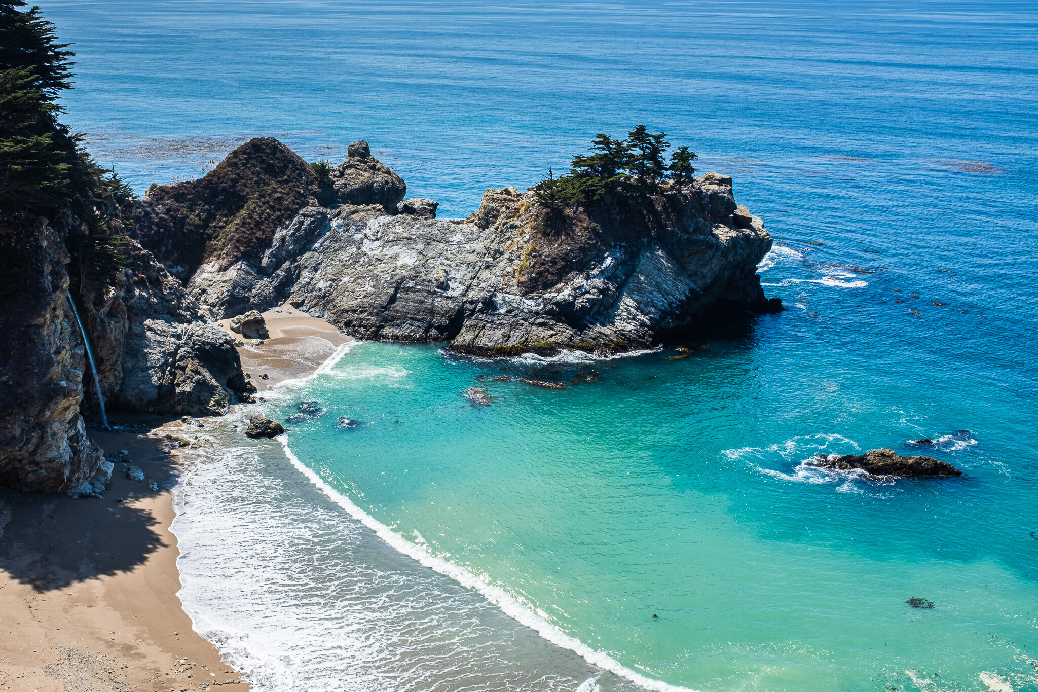 Beach Waterfall