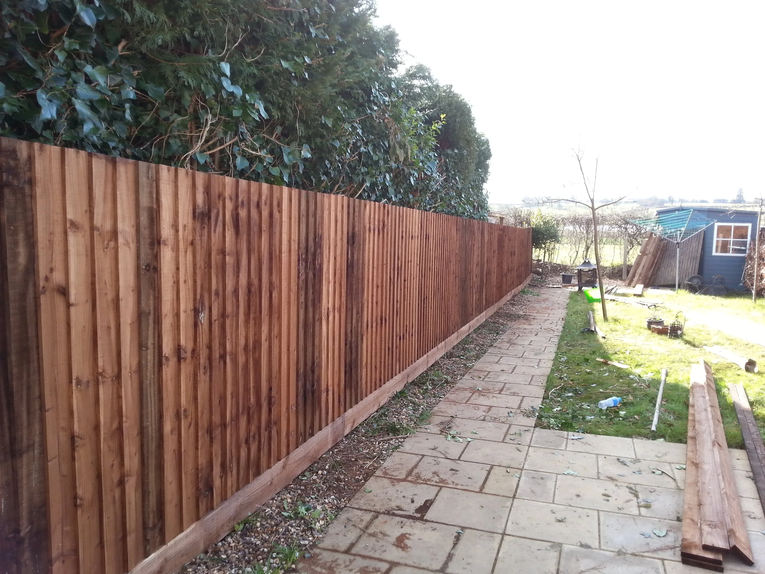 Closeboard fencing (supplied pre-stained), Cookham