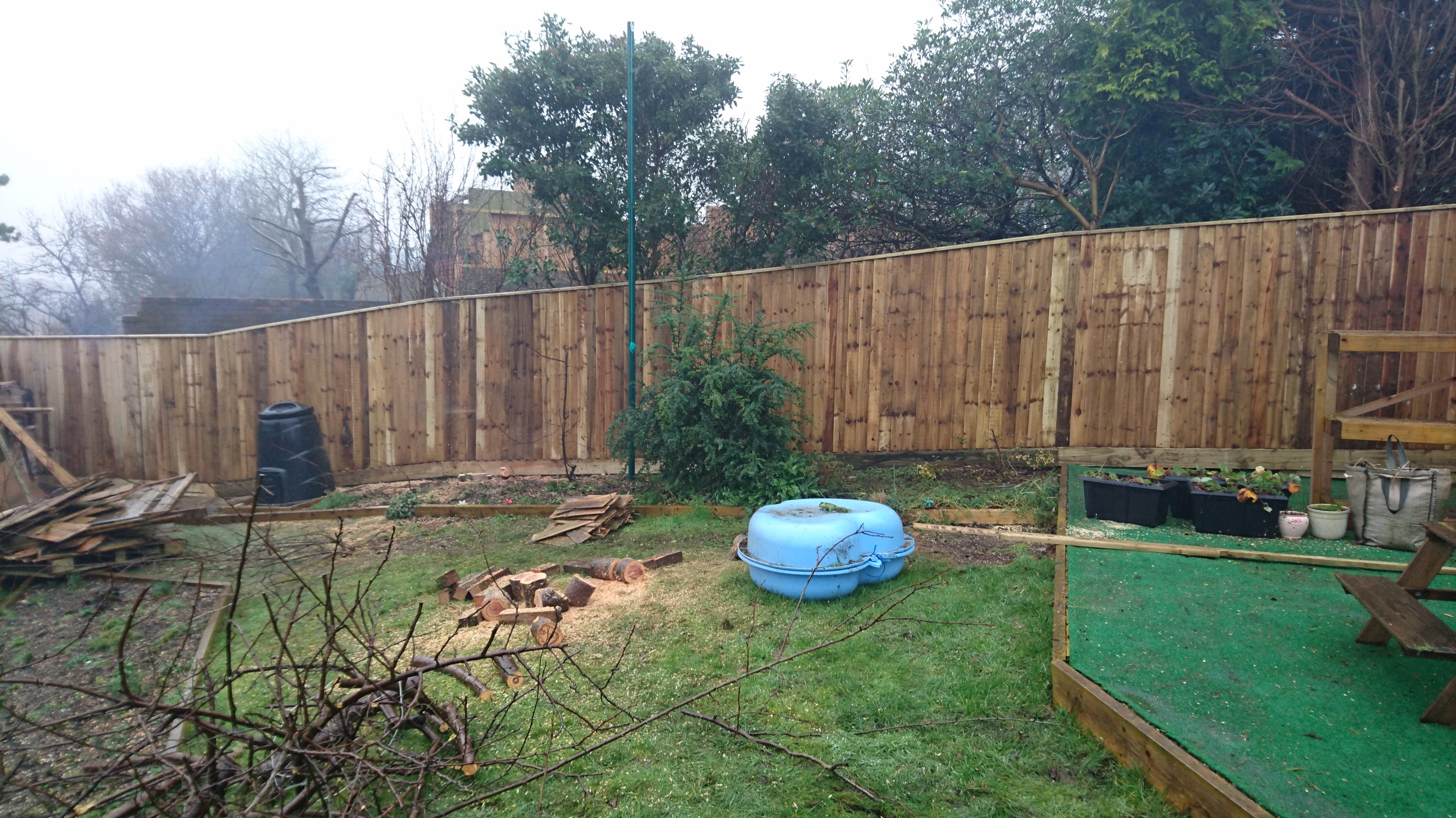 Closeboard fencing, Brighton