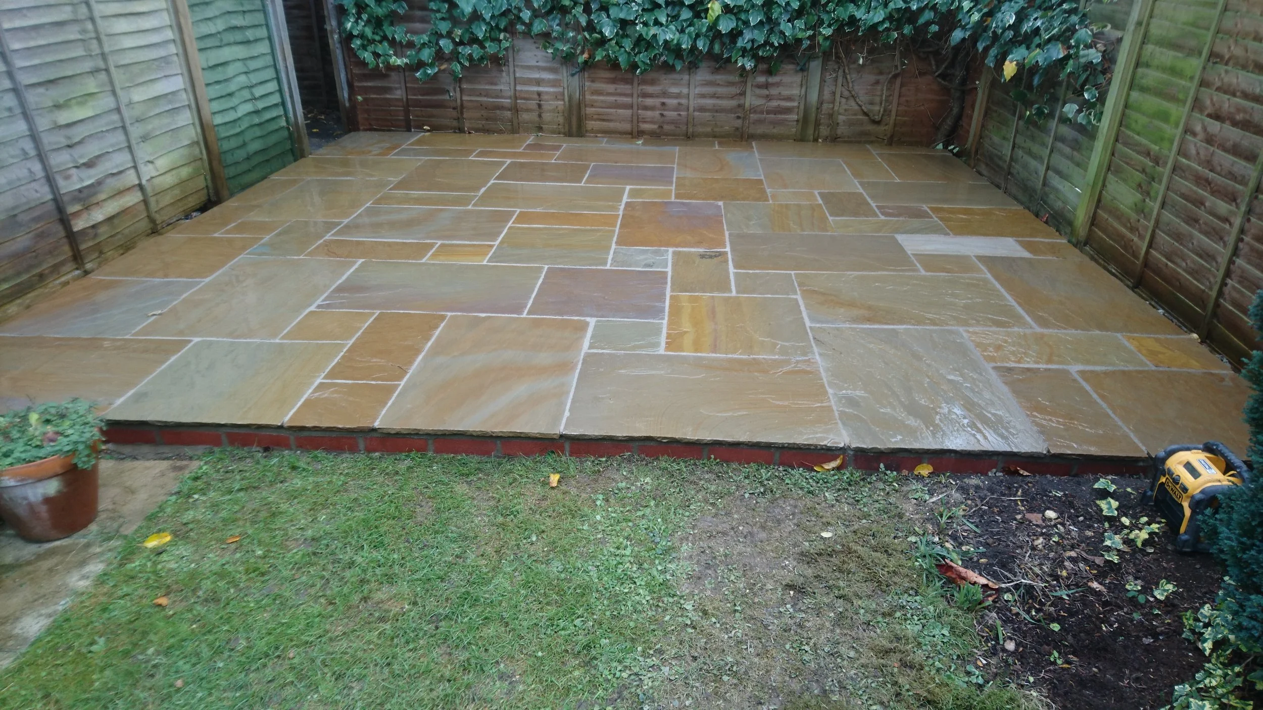 Indian Sandstone Patio, Flackwell Heath