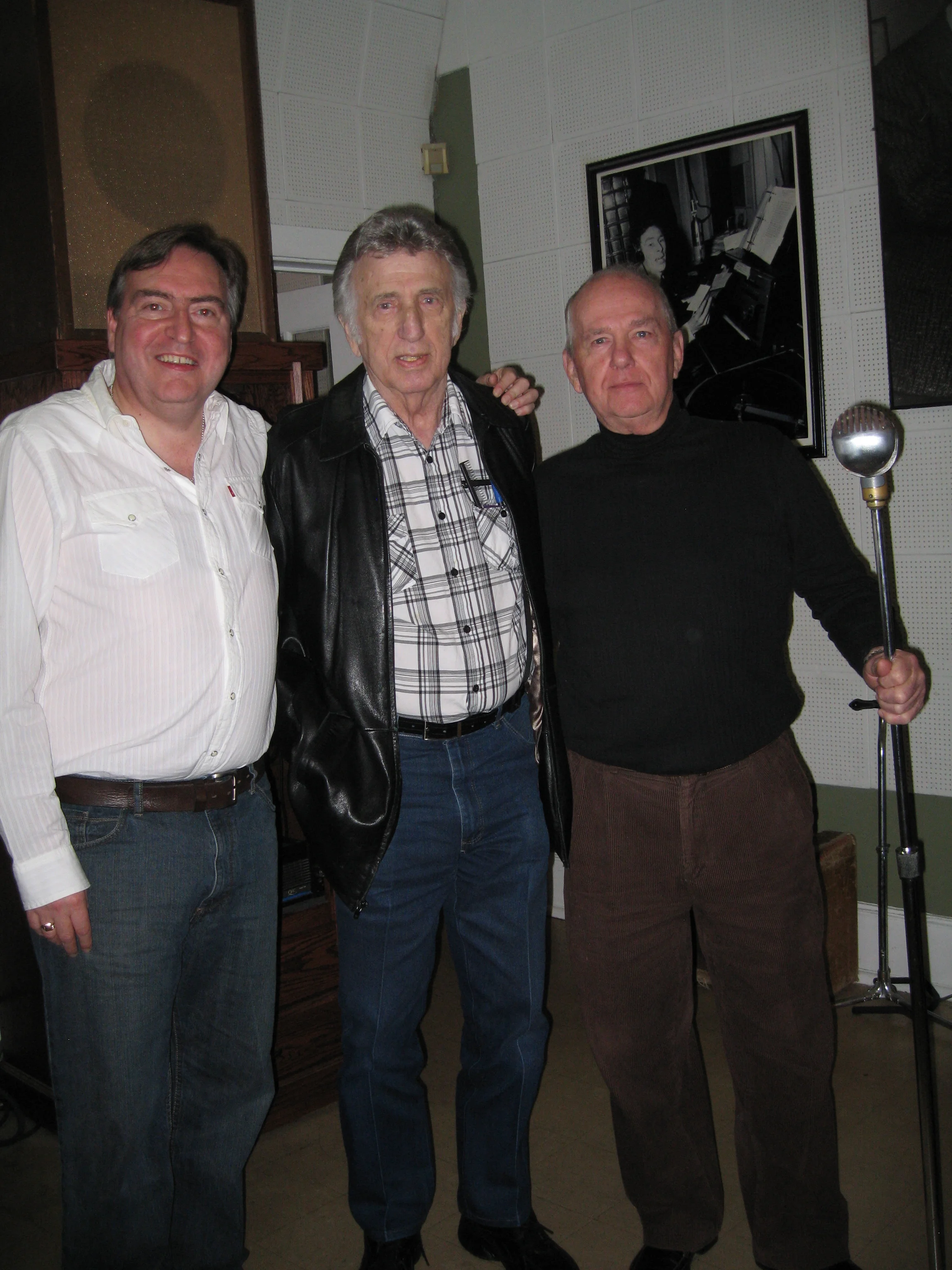 Liam, DJ Fontana and J.M. Van Eaton at SUN