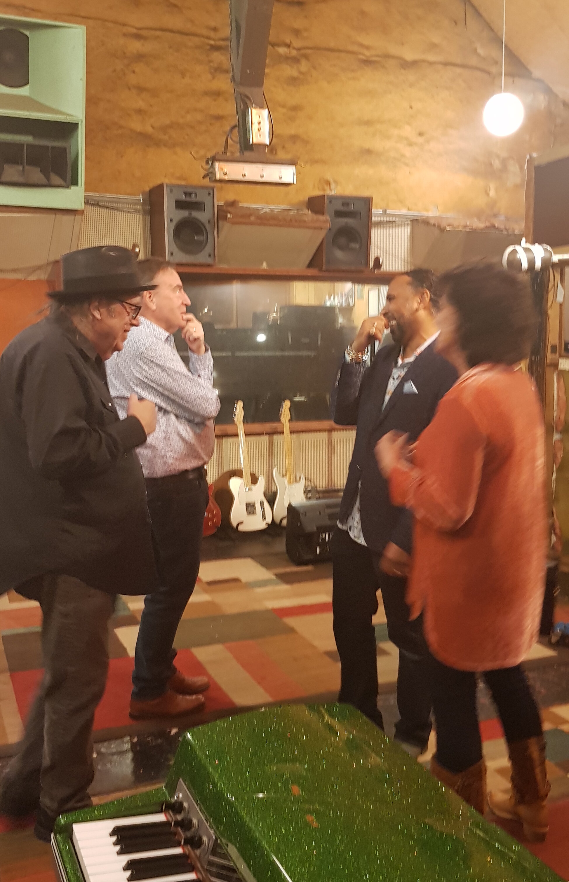 L-R Van Duren, Liam Grundy, Boo Mitchell and Vicki Loveland