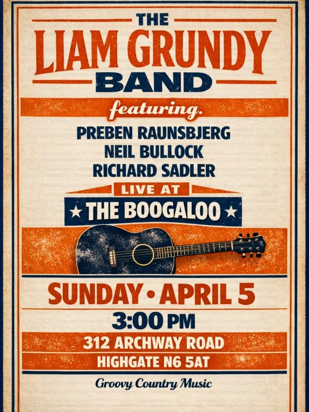 Next Sunday Though!
@theboogaloopub with @prebenraunsbjerg @rmsadler @bullock957 and myself!
Come along and celebrate with us!
No work on Monday!
#londongigs