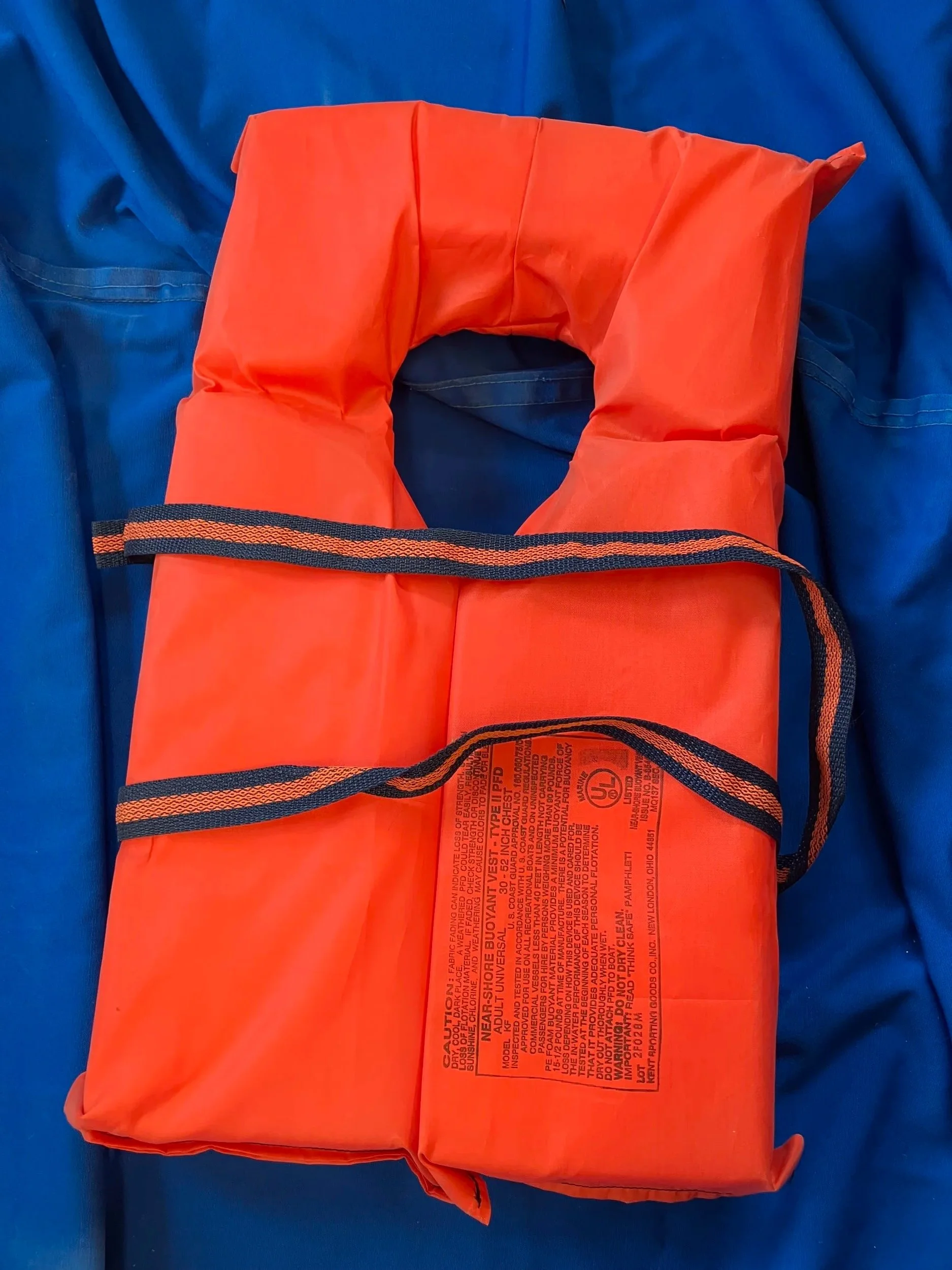 Used Part - Type II Adult Foam Life Jacket