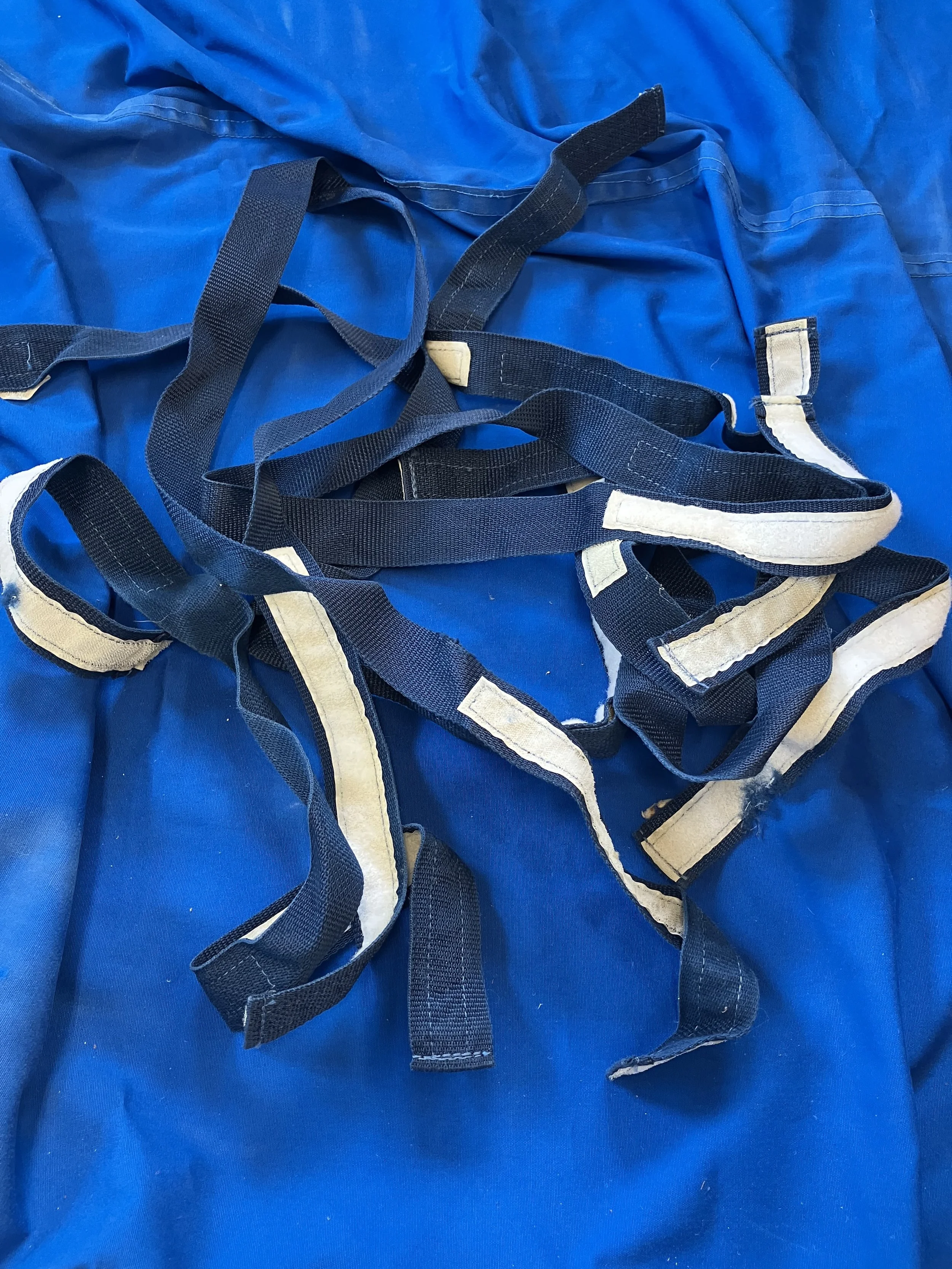 Used Part - Blue Velcro Sail Ties (6-pack)