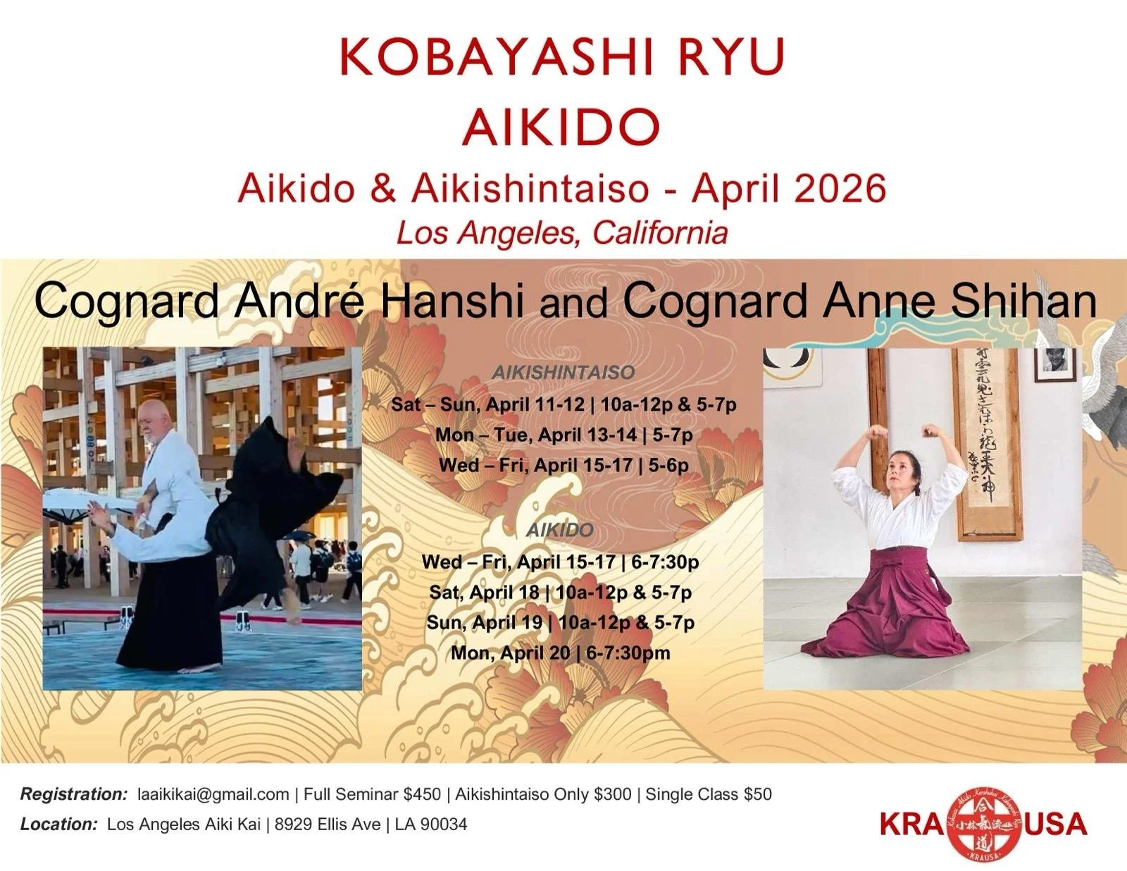 Cognard André Hanshi and Cognard Anne Shihan Seminar in Los Angeles