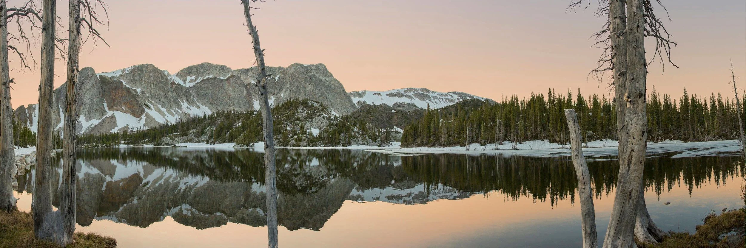 Mirror Lake Reflection of Medicine Bow Peak