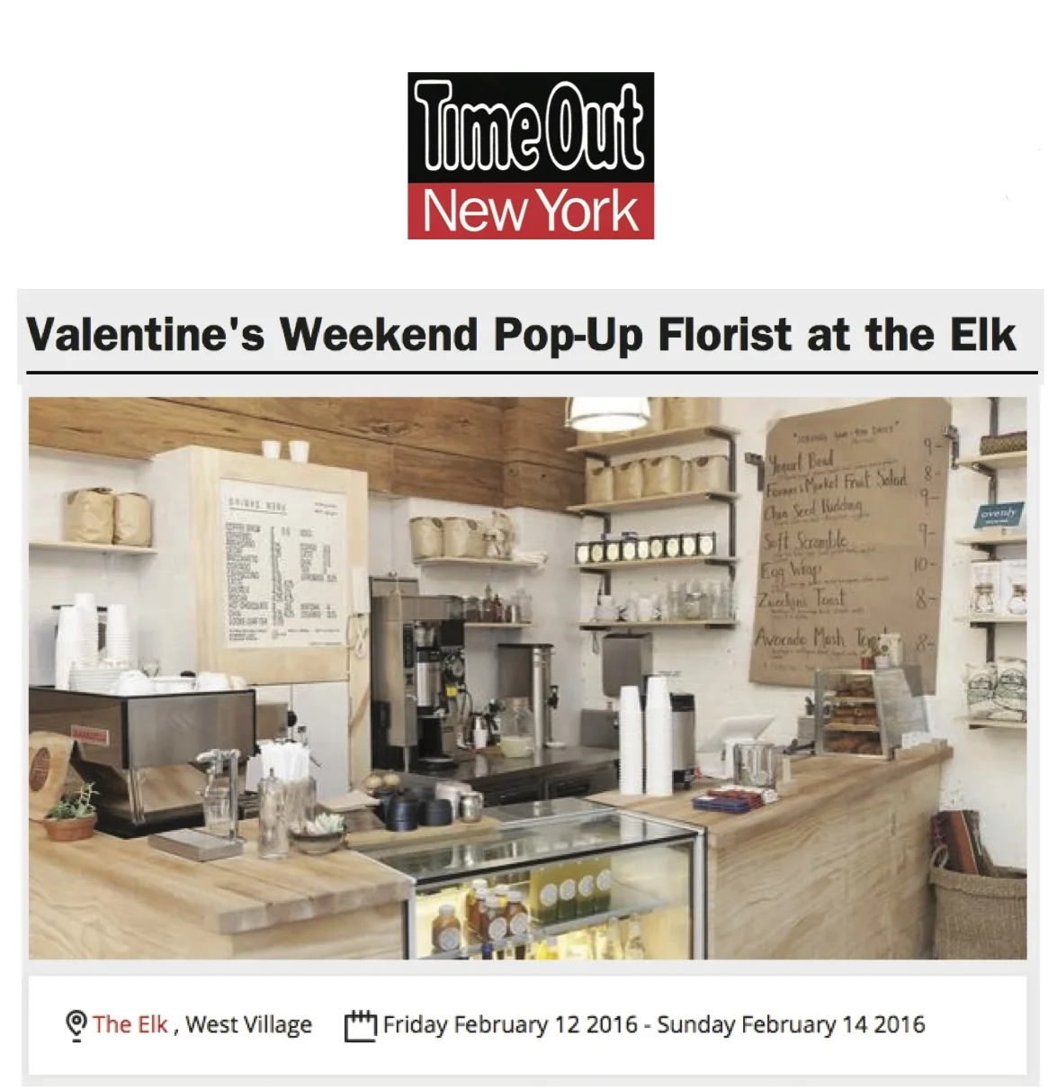 Time Out NY, February 2016