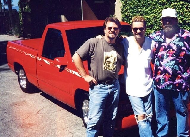 I was talking about how popular the #obschevy trucks are these days. I was asked how many trucks we built at the old Hot Rod Shop? Who knows, but it was a bunch. One that stands out is the one we did for @eddievanhalen This is the day Boyd and I deli
