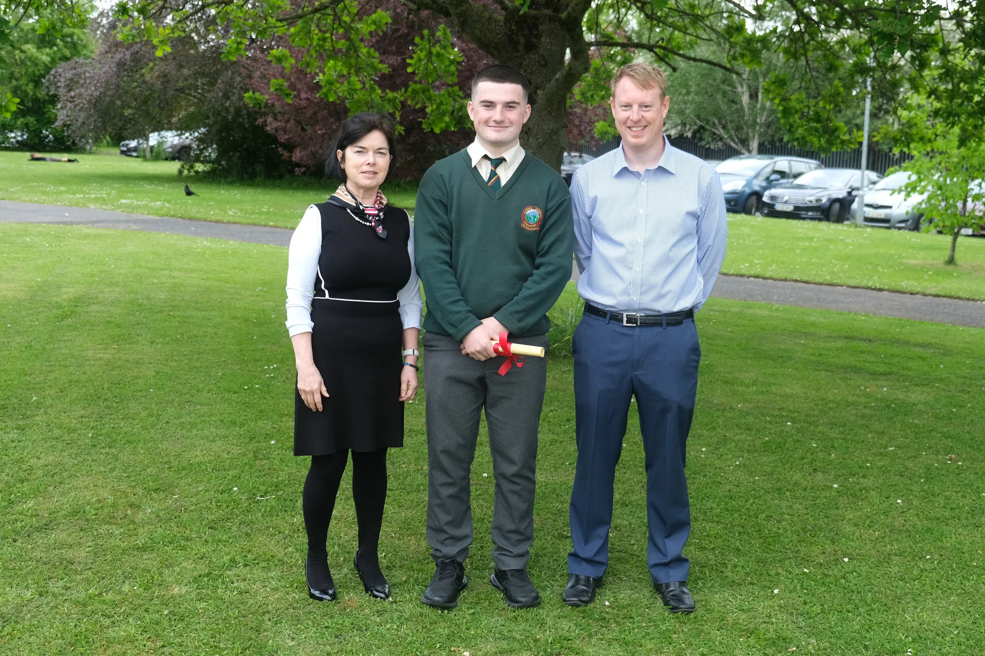 Spirit Of Colaiste Chiarain Betty O’Hare, Glen Morahan, Mark Kennedy