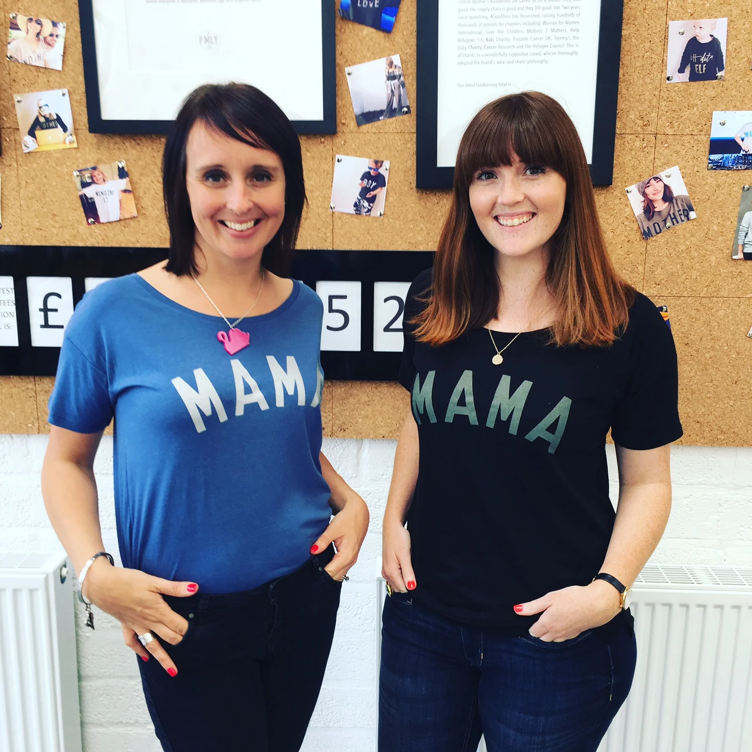 YOGADOO's Lucy Aston (L) with Jess Parkhouse from the FMLY store.