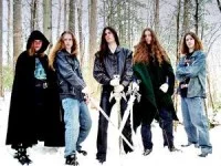 Ellis is the one on the right with the epic green wool cape (which he still owns.) Also of note: the fact that Ellis' hair used to be down to his waist. You know, for the sake of metal.