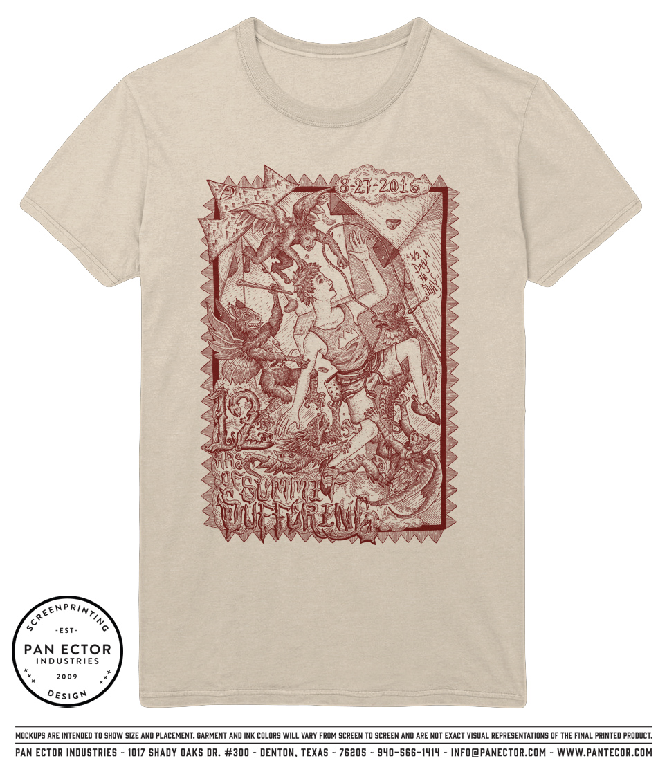 An idea of what the t-shirts are gonna look like!