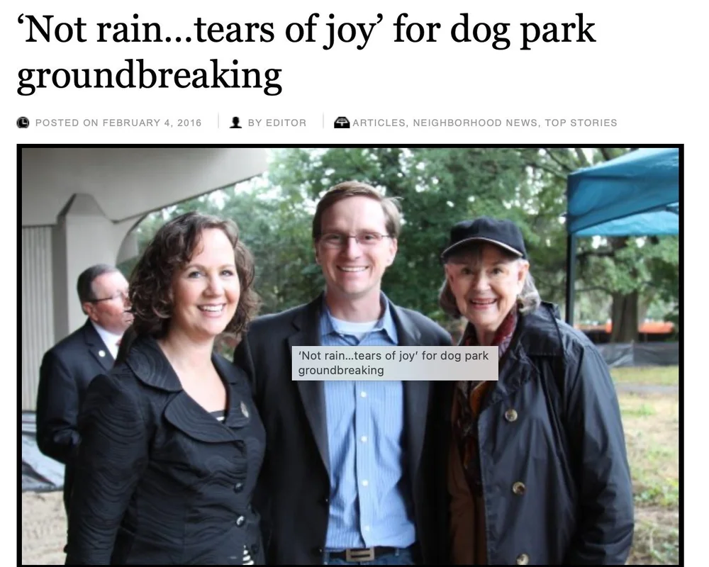 Dog Park in the News