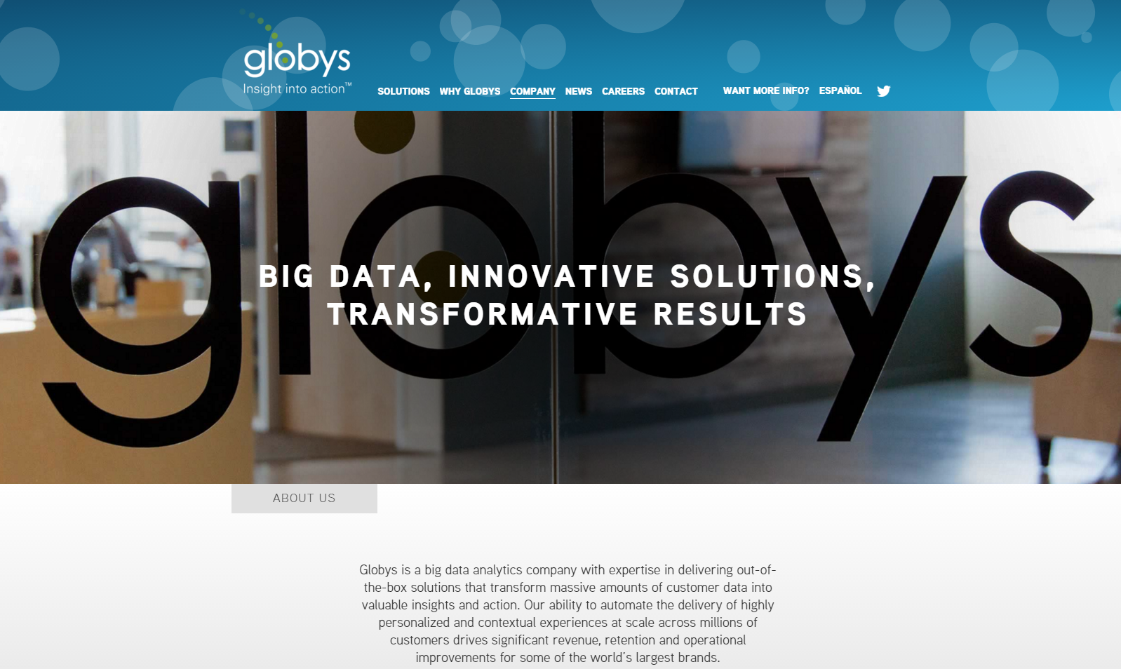 Globys.com Circa 2016