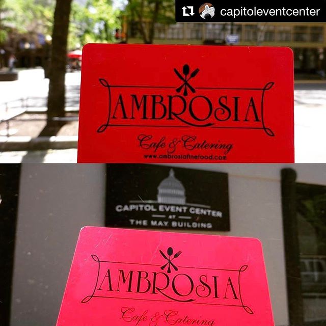 #Repost @capitoleventcenter with @repostapp
・・・
April Giveaway: $25 Gift Card to @ambrosiafinefood on K!

Like and Follow @capitoleventcenter this month to enter yourself to win!

Winner announced MAY 1.

Capitol Event Center is just steps away from 