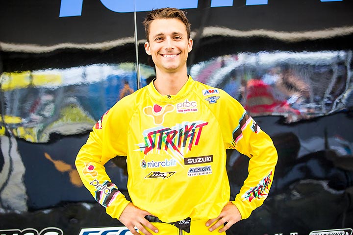 Ronnie Stewart doesn’t just race for the MicroBilt PRBC Yoshimura Suzuki team, he and wife Brooke also own the team. PHOTO BY KRYSTYN SLACK.