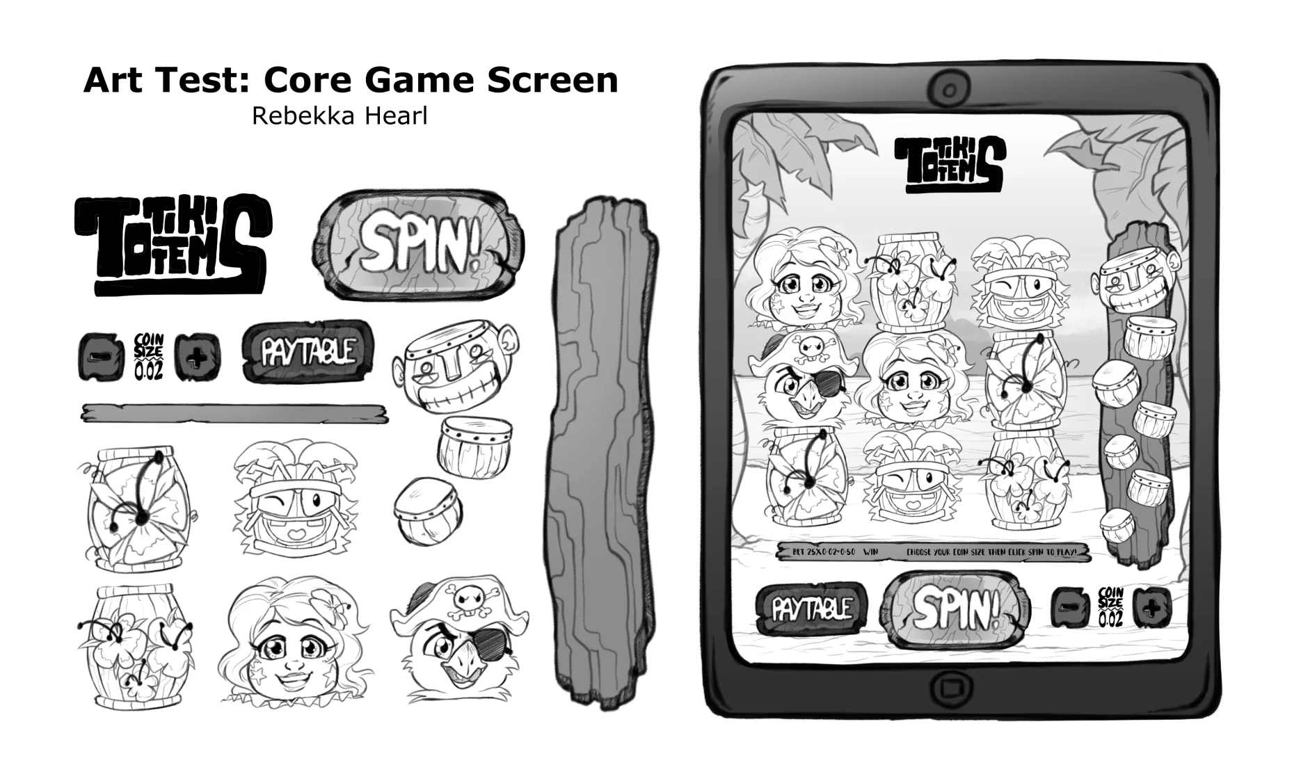 Art Test for GameSys - Game Screen Design