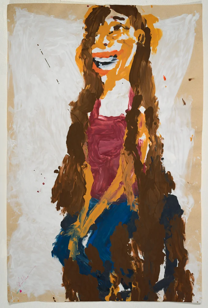 Alanis (diptych top)acrylic on paper87 x 57 cm 