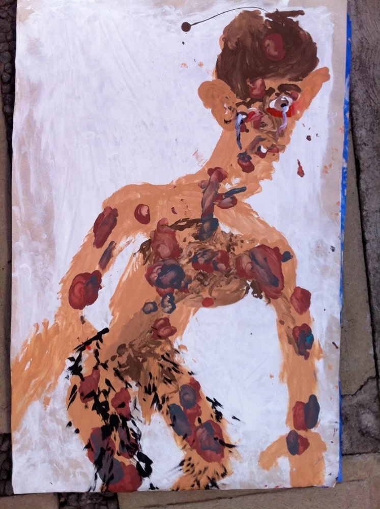 What's Left of Meacrylic on paper87 x 57 cm 