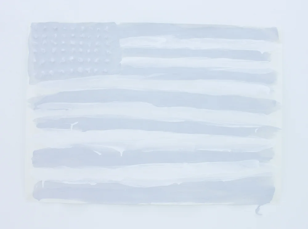 Homesick acrylic and nylon polymer fiber on paper 100 x 70 cm 2011
