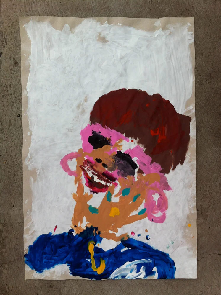Tia Ana acrylic on paper 87 x 57 cm 2014
