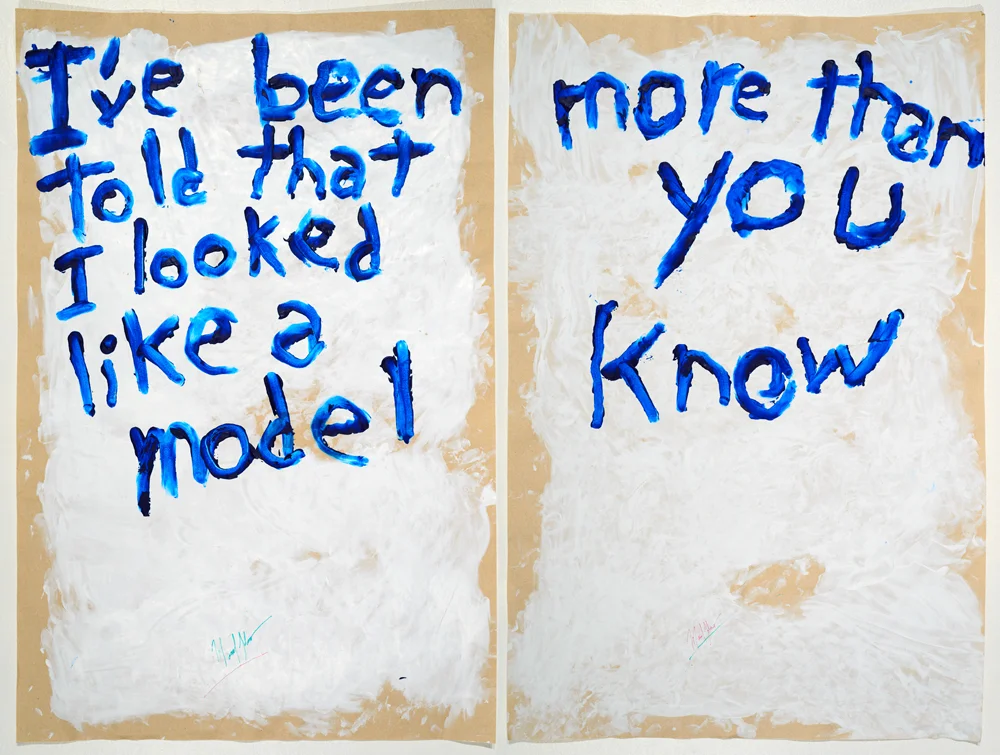 I Looked Like A Modelacrylic on paper87 x 57 cm2014 