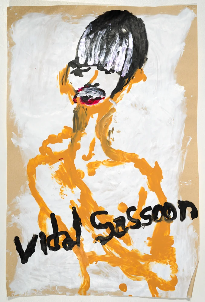 Vidal Sassoonacrylic on paper87 x 57 cm2014 