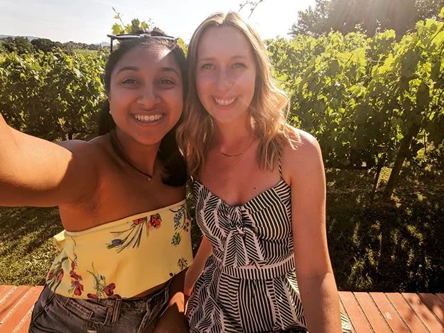 most people come for the wine &amp; cheese but I came for this girl✨🍷 (+scott duh)