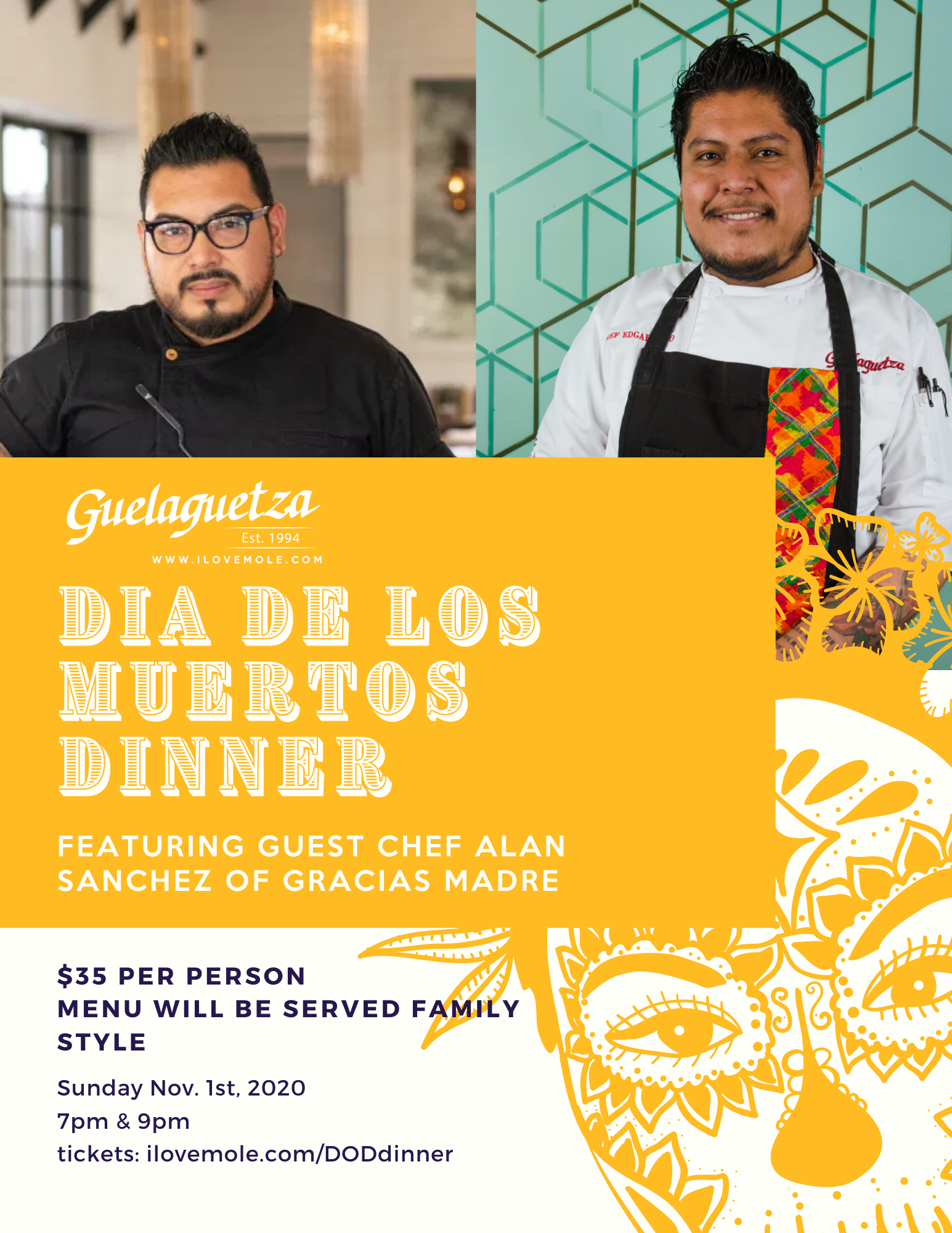 Dia De Los Muertos Guest Chef Dinner 