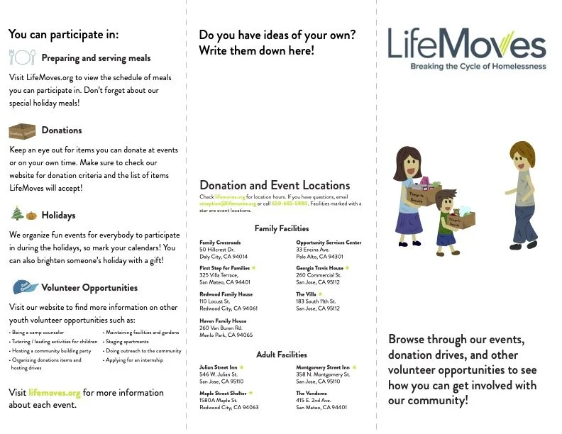  The front page of a brochure I designed and illustrated 