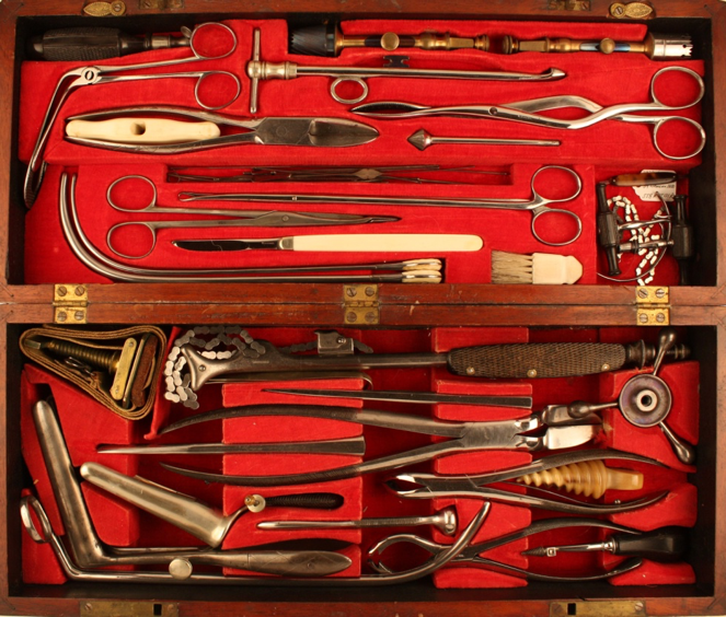 Surg -  Railroad Surgeons  Operating Set of Sylvanus Joy.png