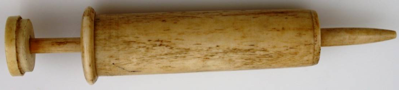 Gyn Ureth - Ivory - Bone Urethral Syringe.png